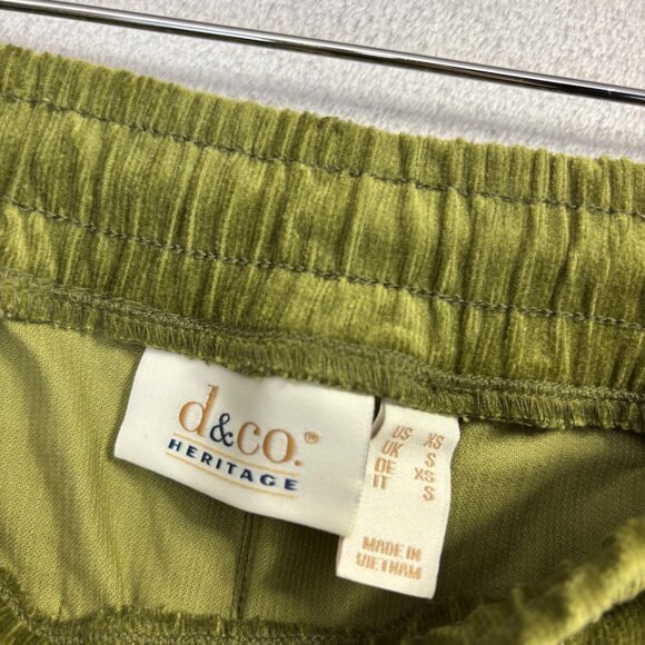 Lot of 3 D&co Denim Co Heritage Corduroy Pants Womens XS Nature Green Tan Yellow - Picture 11 of 14